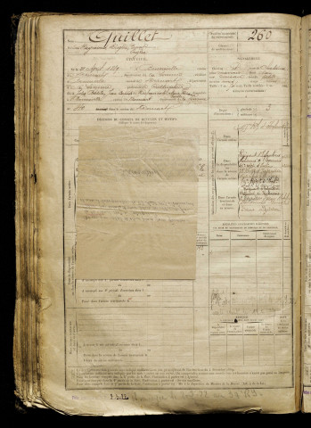 Quillet, Raymond Diogène Ernest Eugène, né le 21 avril 1889 à Bonneville (Somme), classe 1909, matricule n° 260, Bureau de recrutement d'Abbeville