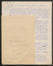 Témoignage de De Laveleye, Victor (Sergent) et correspondance avec Jacques Péricard