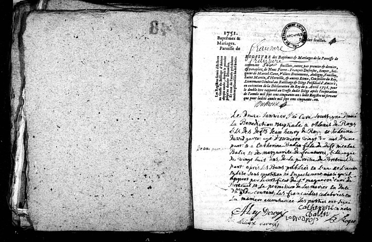 Fransures (Saint-Gilles) : baptêmes, mariages, sépultures