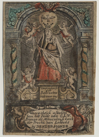 Waerachtick asbelsel van het beldt van O.L.V. binnen de Miraculeuse Kerck der Prochi van Lebbeke bÿ Dendermonde