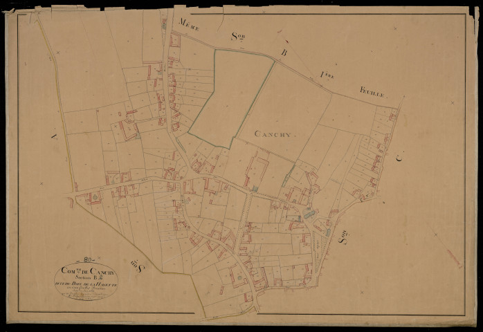 Plan du cadastre napoléonien - Canchy : Bois de la Hayette (Le), B2