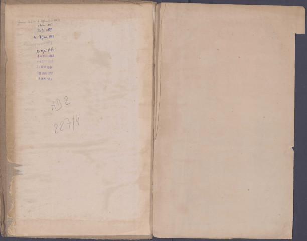 Table des successions et absences du bureau de Nesle