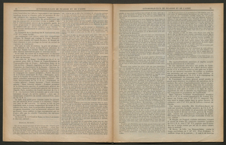 L'Automobile-club de Picardie et de l'Aisne. Revue mensuelle, 143, juin 1923