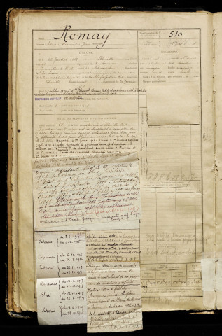 Remay, Adrien Alexandre Jean, né le 23 juillet 1887 à Abbeville (Somme), classe 1907, matricule n° 510, Bureau de recrutement d'Abbeville