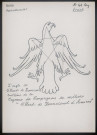 Honnecourt-sur-Escaut (Nord) : l'aigle de Villard de Honnecourt, emblème de la Cayenne des Compagnons de métiers « Villard de Honnecourt d'Amiens » - (Reproduction interdite sans autorisation - © Claude Piette)