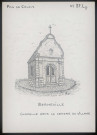 Berneville (Pas-de-Calais) : chapelle dans le centre du village - (Reproduction interdite sans autorisation - © Claude Piette)