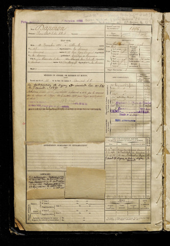 Daperon, Pierre Alexandre Victor Albert, né le 13 novembre 1896 à Abbeville (Somme), classe 1916, matricule n° 1006, Bureau de recrutement d'Amiens