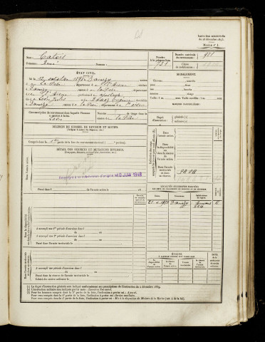 Catois, René, né le 12 octobre 1898 à Danizy (Aisne), classe 1918, matricule n° 981, Bureau de recrutement d'Amiens