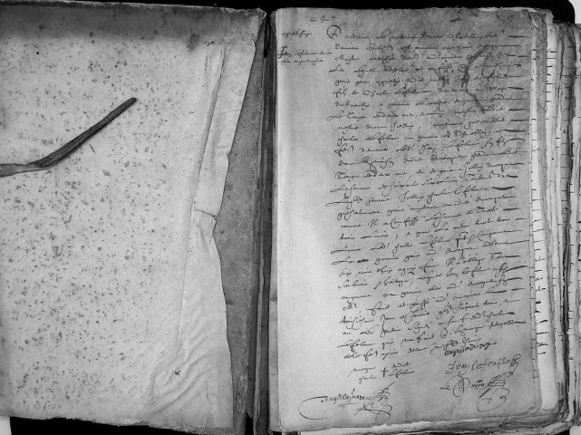 Etude de Me François Lecaron à Amiens (étude n°11). Minutes de l'année 1664