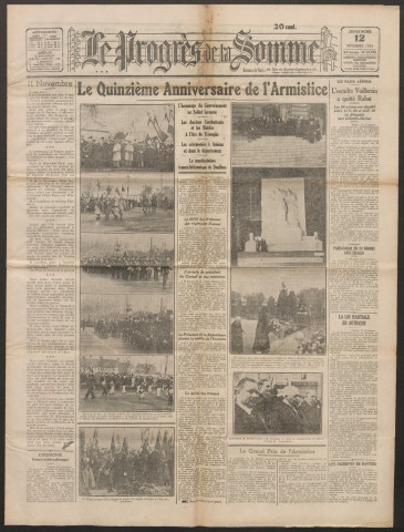 Le Progrès de la Somme, numéro 19799, 12 novembre 1933