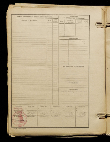 De Warcy, Octave Alfred, né le 25 juillet 1890 à Amiens (Somme), classe 1910, matricule n° 838, Bureau de recrutement d'Amiens