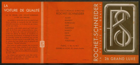 Publicités automobiles : Rochet-Schneider