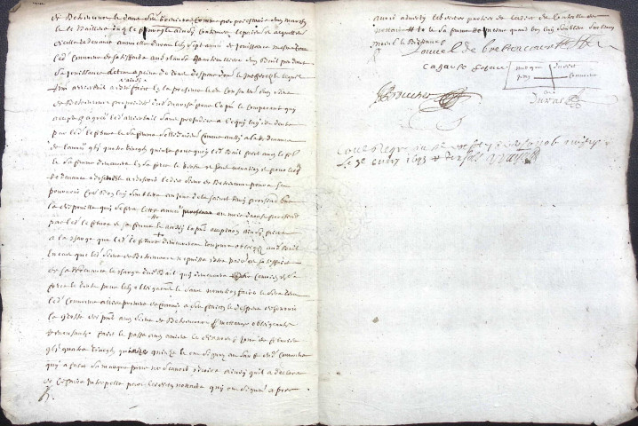 Etude de Me Jean Duval à Amiens (étude n°8). Minutes de l'année 1695