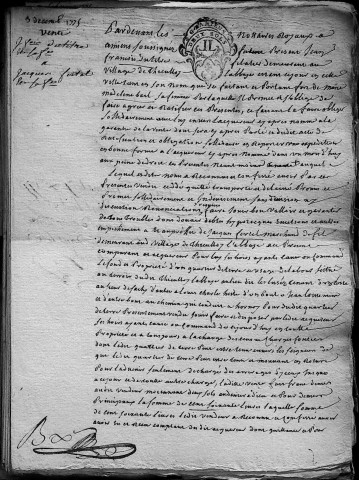 Etude de Me François Henin à Amiens (étude n°3). Minutes de l'année 1775