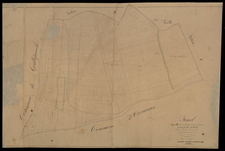 Plan du cadastre napoléonien - Jumel : Puchelard (Le) ; Campieux (Les), D2
