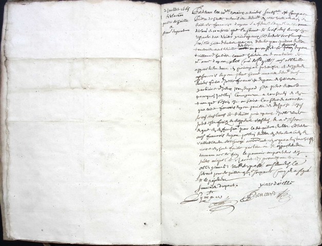 Etude de Me Jean-Baptiste Trencart à Amiens (étude n°12). Minutes de l'année 1665