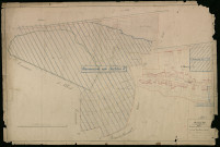 Plan du cadastre napoléonien - Ovillers-la-Boisselle (Ovillers) : Le-Boissel, D2 et partie développée de D2