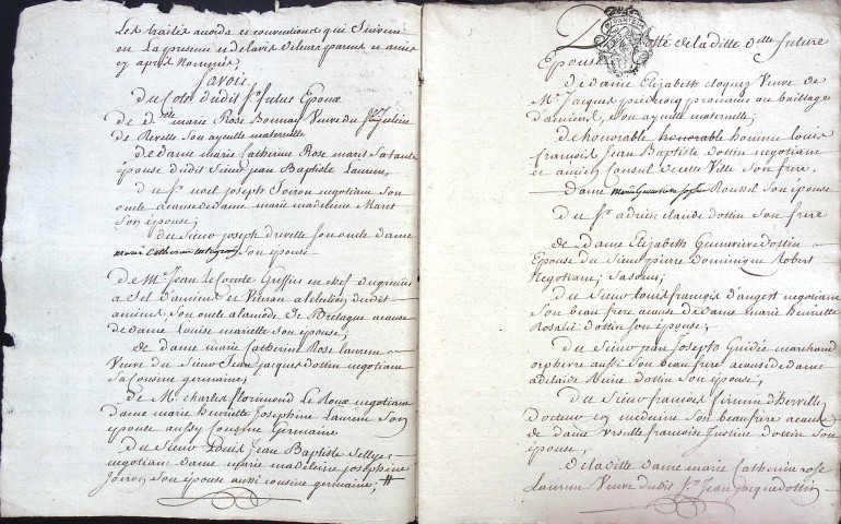 Etude de Me Louis François Janvier à Amiens (étude n°2). Minutes de l’année 1782
