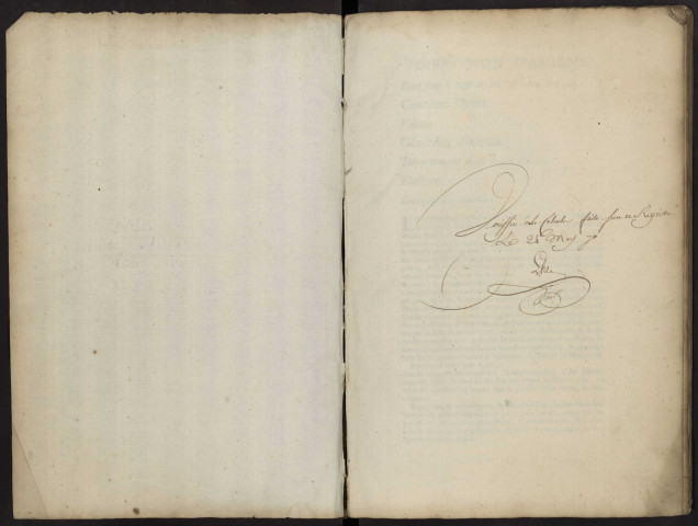 Centième denier du bureau de Chaulnes pour la période du 23 février 1759 au 19 juillet 1762