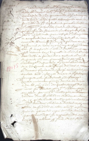 Etude de Me Louis Joly à Amiens (étude n°23). Minutes de l'année 1669