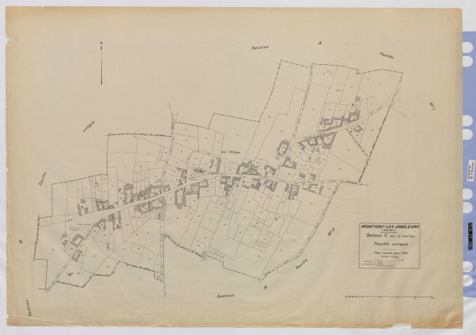 Plan du cadastre rénové - Montigny-les-Jongleurs : section C