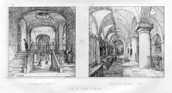 Halle marchande - escalier (1825) - galerie haute (1851)