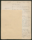 Témoignage de Brand, A. (Président du Front Unique des Anciens Combattants de Mons) et correspondance avec Jacques Péricard