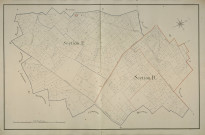 Plan du cadastre napoléonien - Meharicourt : D et E