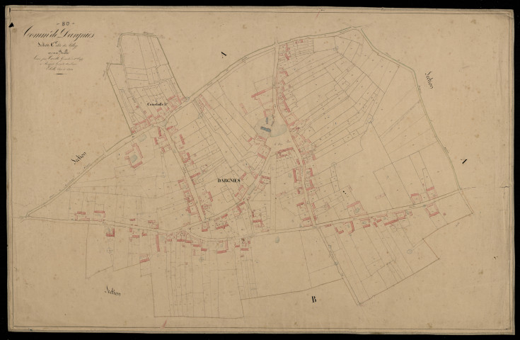 Plan du cadastre napoléonien - Dargnies : Village (Le), C