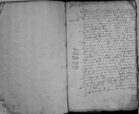 Etude de Me Jean Daiz à Amiens (étude n°22). Minutes de l'année 1661