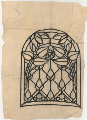 Etude pour les vitraux de l'Hôtel Bouctot-Vagniez