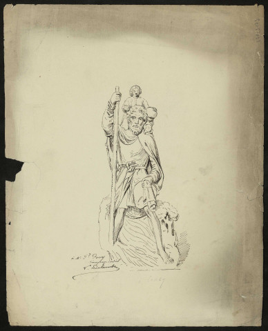 Représentation d'un Saint, pour M. F. Pouy de L. Delambre