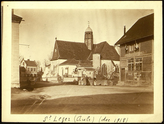 Villages de l'Aube et officiers en 1918