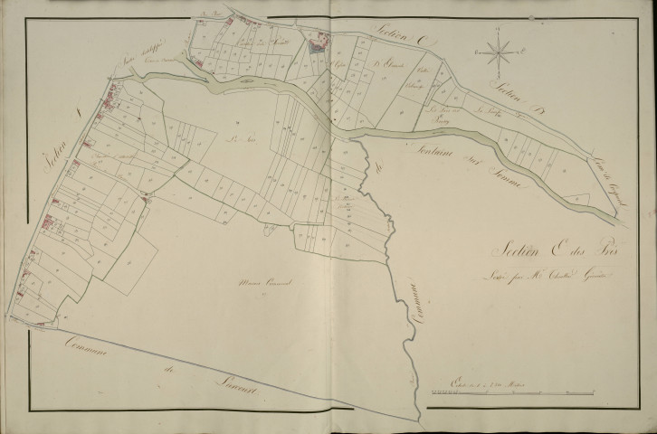Plan du cadastre napoléonien - Pont-Remy (Pont-de-Rémy) : Prés (Les), E1