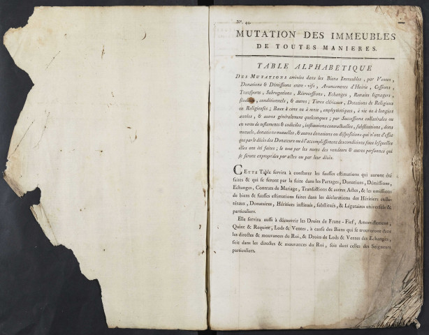 Tables des vendeurs du bureau d’Amiens pour la période 1787-an 4