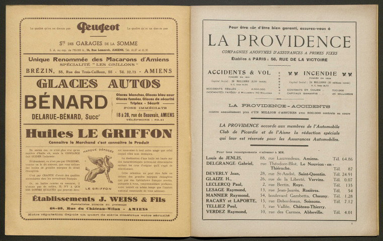 L'Automobile au Pays Picard. Revue mensuelle de l'Automobile-Club de Picardie et de l'Aisne, 318, mars 1938