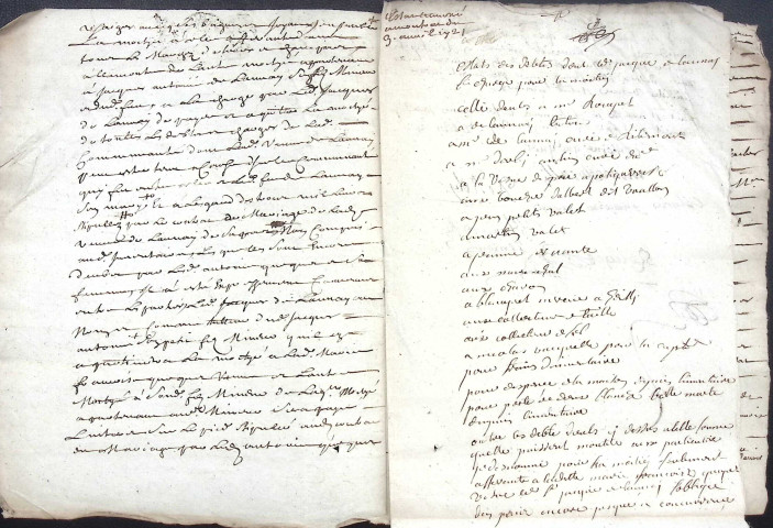 Etude de Me Nicolas Rouget à Amiens (étude n°5). Minutes des années 1721-1729