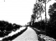 Paysage des bords de Somme : le chemin de halage
