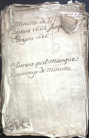 Etude de Me Noël Cuisset à Amiens (étude n°17). Minutes des années 1664-1686