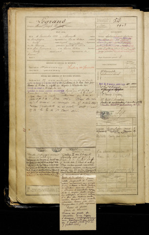 Legrand, Henri Joseph Hubert, né le 04 novembre 1888 à Marenla (Pas-de-Calais), classe 1908, matricule n° 52, Bureau de recrutement d'Amiens