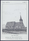 Les Noyers (hameau de Gaillefontaine, Seine-Maritime) : la petite église au clocher penché - (Reproduction interdite sans autorisation - © Claude Piette)