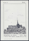 Maisnières-en-Vimeu : église Saint-Crépin, touchées par un V1, juin 1944 - (Reproduction interdite sans autorisation - © Claude Piette)