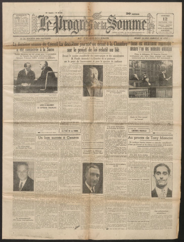 Le Progrès de la Somme, numéro 20184, 12 décembre 1934