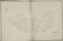 Plan du cadastre napoléonien - Atlas cantonal - Forceville : Derrière les Jardins d'Aque, B2