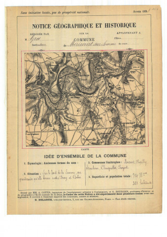 Mericourt Sur Somme : notice historique et géographique sur la commune