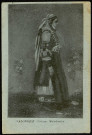 Carte postale intitulée "Salonique. Costume macédonien". Correspondance de Raymond Paillart à son fils Louis