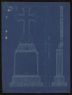 Amiens. Cimetière Saint-Pierre. Tombeau avec une croix en granit de la famille Salé-Alexandre