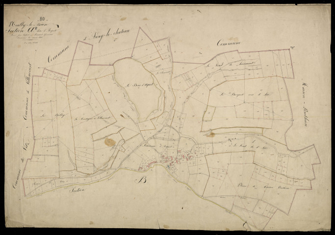 Plan du cadastre napoléonien - Neuilly-le-Dien : Acquet, A