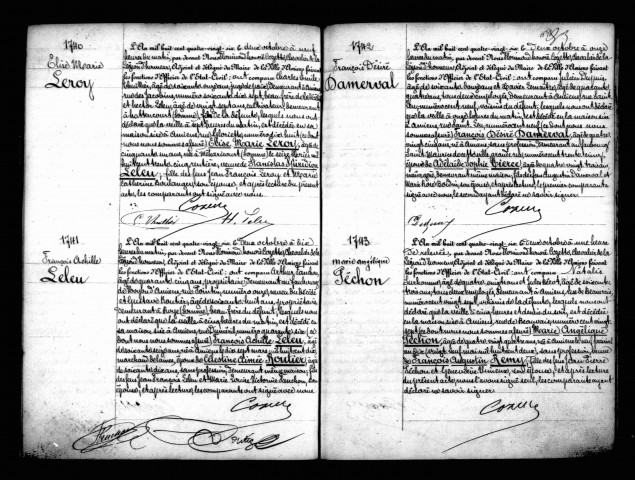 Amiens : décès (actes du 2 octobre au 31 décembre 1886), table annuelle des décès (1886)