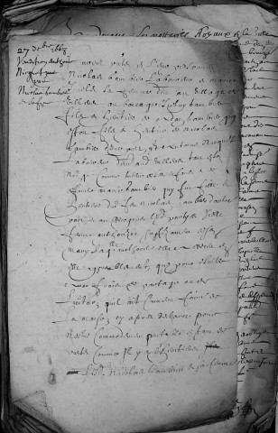 Etude de Me François Debacq à Amiens (étude n°7). Minutes de l'année 1668